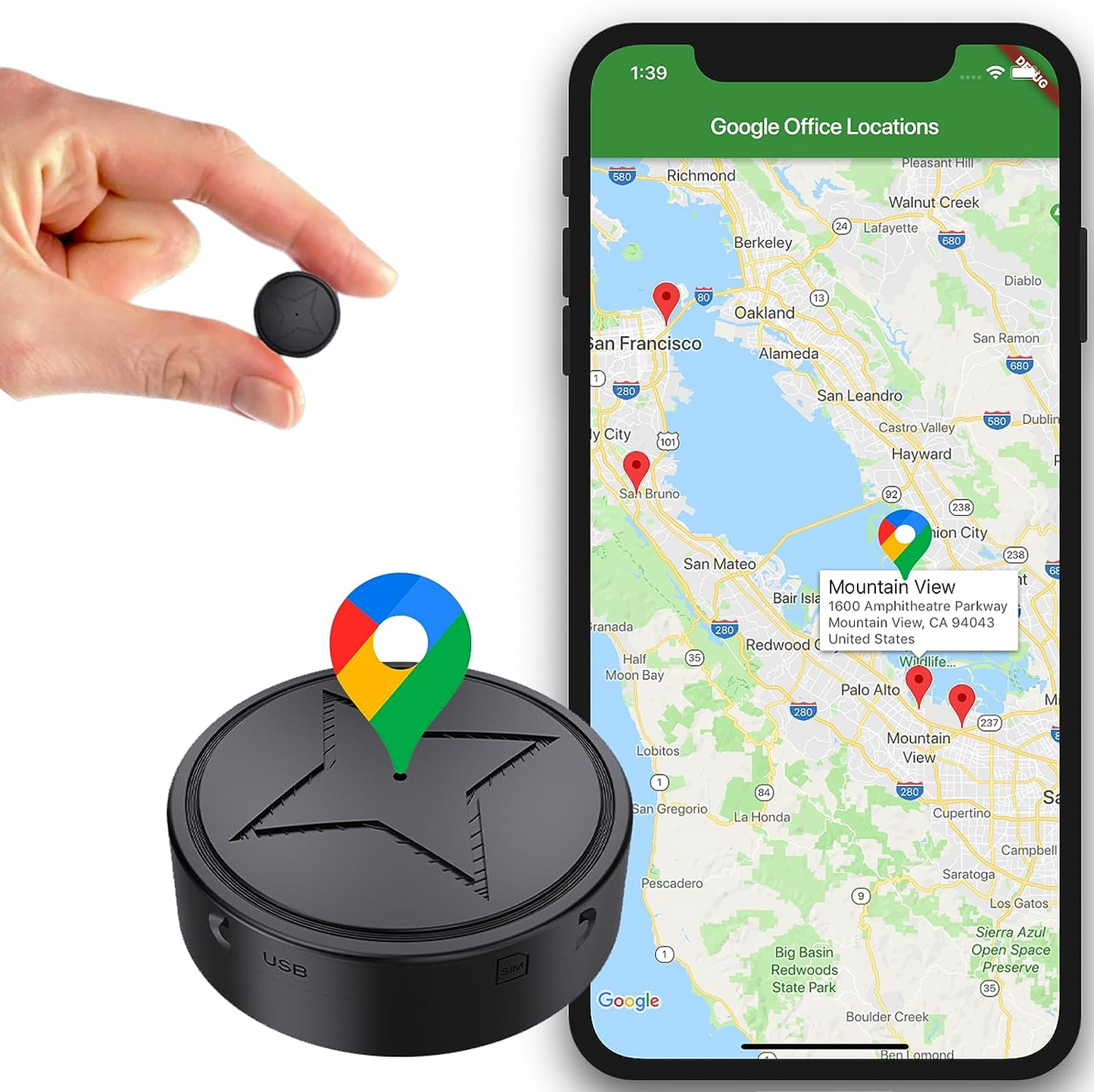 Mini magnetische GPS-Tracker | Ayvi