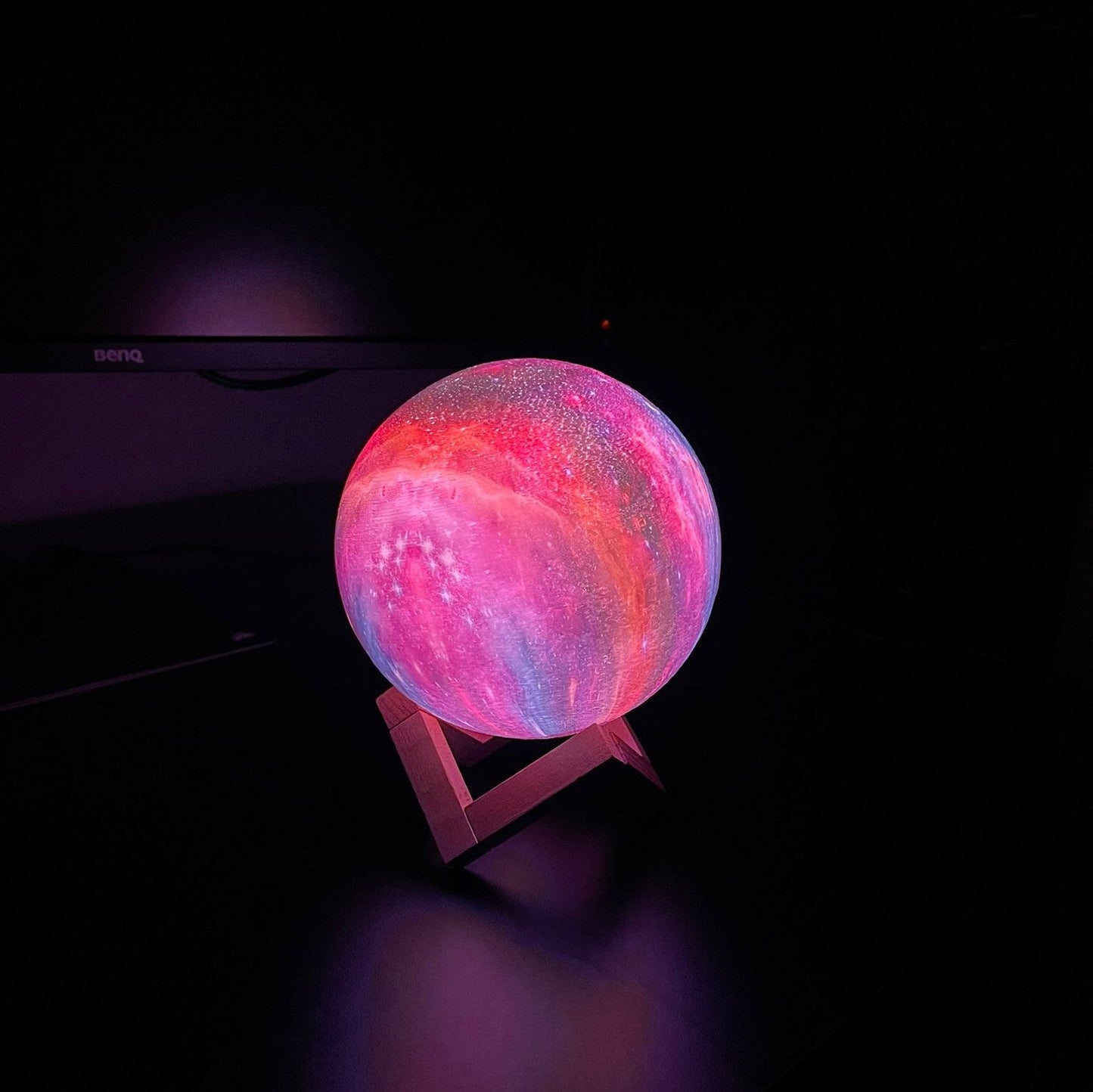 3D Galaxy - Maanlamp - 16 kleuren