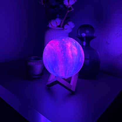 3D Galaxy - Maanlamp - 16 kleuren