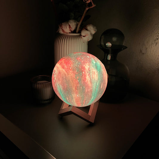 3D Galaxy - Maanlamp - 16 kleuren